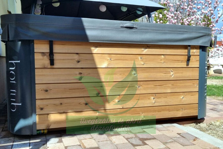 MONACO OUT THERMOWOOD KÜLSŐ KÁLYHÁS NÉGYSZÖG alakú AKRIL dézsafürdő - Image 10