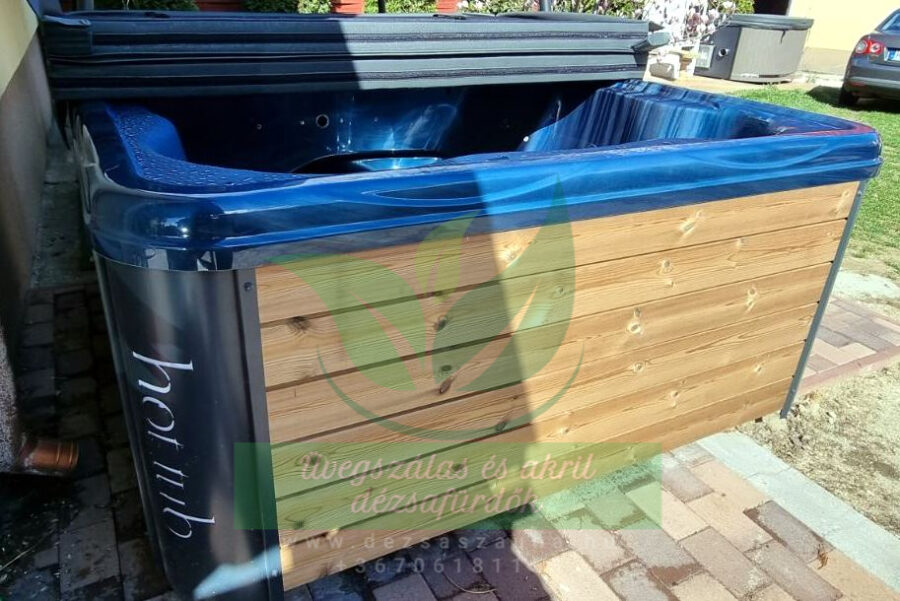 MONACO OUT THERMOWOOD KÜLSŐ KÁLYHÁS NÉGYSZÖG alakú AKRIL dézsafürdő - Image 11