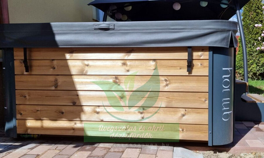 MONACO OUT THERMOWOOD KÜLSŐ KÁLYHÁS NÉGYSZÖG alakú AKRIL dézsafürdő - Image 12