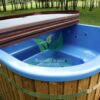 MALIBU 8 személyes NÉGYSZÖGLETES Akril dézsafürdő külső kályhával - Image 25