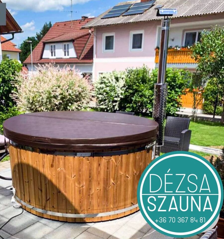 CLASIC OUT 6 személyes KÜLSŐ KÁLYHÁS PRÉMIUM AKRIL dézsafürdő - Image 9