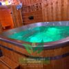 MALIBU 8 személyes NÉGYSZÖGLETES Akril dézsafürdő külső kályhával - Image 29