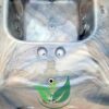 Grande 8 személyes Négyszögletes akril 8 személyes dézsafürdő integrált kályhával - Image 25