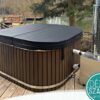RUBIN 6 személyes prémium négyszög alakú akril dézsafürdő külső kályhával - Image 9