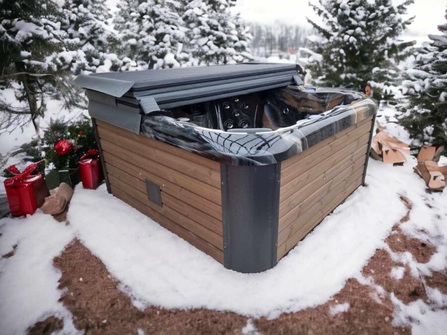 TOPÁZ PRÉMIUM AKRIL 4 személyes fatüzelésű jacuzzi - Image 7