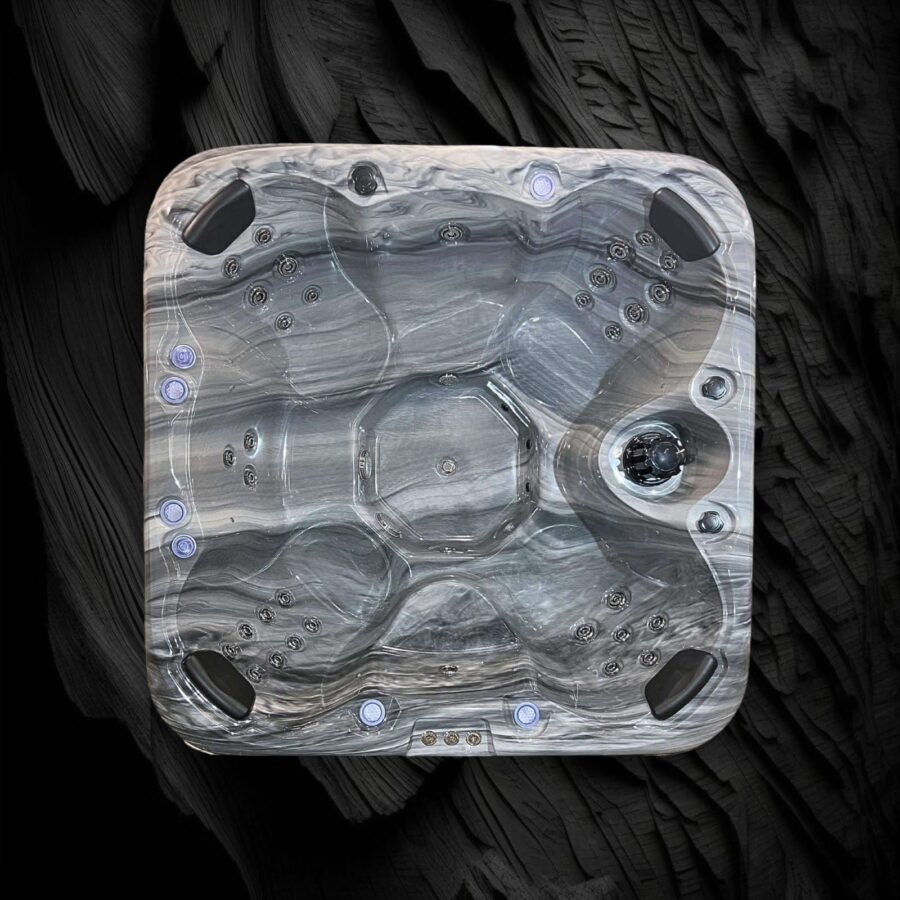 TOPÁZ PRÉMIUM AKRIL 4 személyes fatüzelésű jacuzzi - Image 4