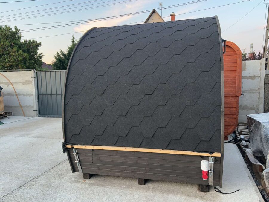 4 személyes LEVÉL alakú szauna 9 KW elektromos kályhával - Image 47