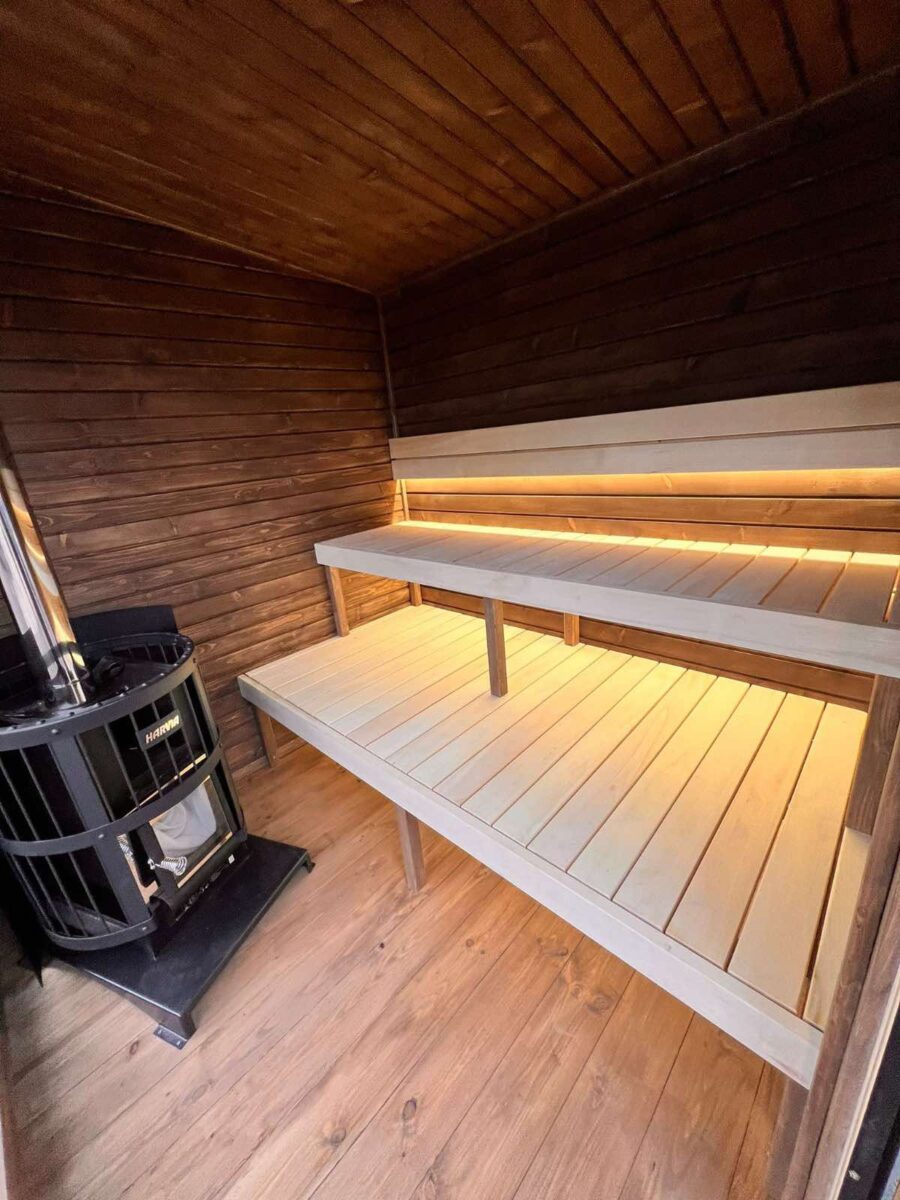 4 személyes BOXY szauna 9 KW elektromos kályhával - Image 7