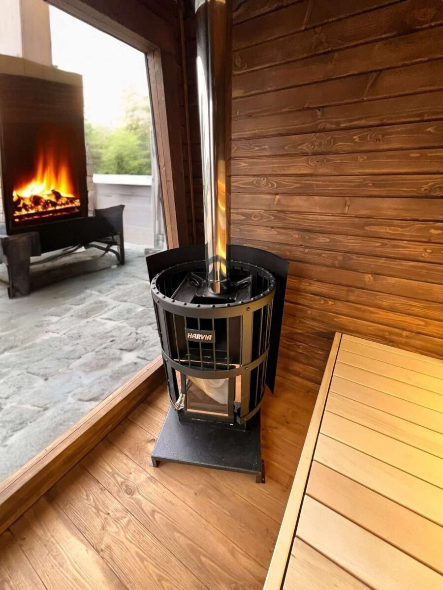4 személyes BOXY szauna 9 KW elektromos kályhával - Image 9