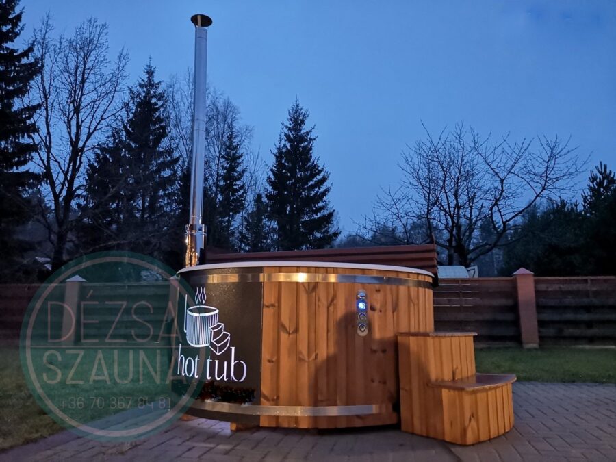 6 személyes CLASIC IN INTEGRÁLT KÁLYHÁS PRÉMIUM AKRIL dézsafürdő wellness csomagban - Image 56