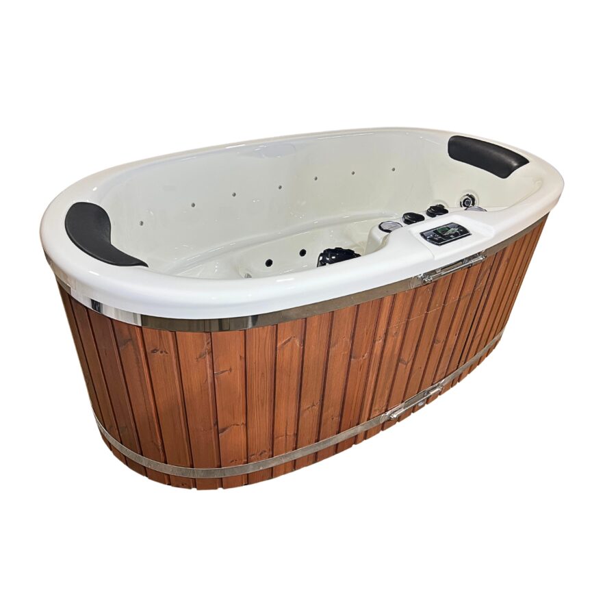 JADE 2 személyes prémium akril ovális dézsafürdő GECKO 3 KW elektromos fűtéssel - Image 7