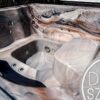 Grande 8 személyes Négyszögletes akril 8 személyes dézsafürdő integrált kályhával - Image 43