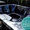 Grande 8 személyes Négyszögletes akril 8 személyes dézsafürdő integrált kályhával - Image 32