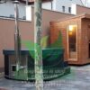 RUBIN 5 személyes prémium négyszög alakú akril dézsafürdő integrált kályhával - Image 9