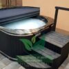 RUBIN 5 személyes prémium négyszög alakú akril dézsafürdő integrált kályhával - Image 13