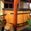 MALIBU 8 személyes NÉGYSZÖGLETES Akril dézsafürdő külső kályhával - Image 42