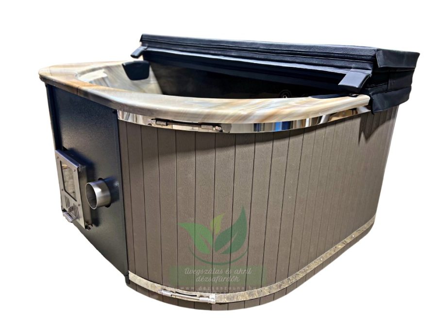 RUBIN 5 SZEMÉLYES PRÉMIUM NÉGYSZÖG ALAKÚ AKRIL DÉZSAFÜRDŐ INTEGRÁLT KÁLYHÁVAL, PLASTIC BORÍTÁSSAL - Image 6
