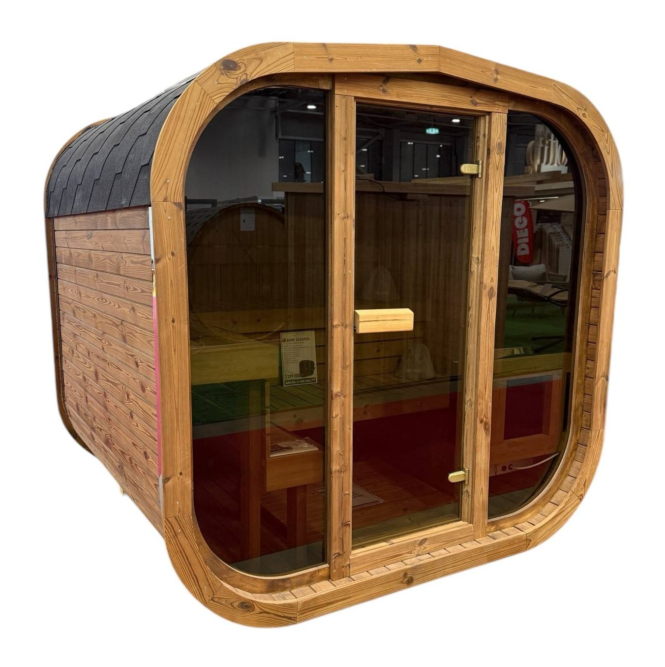 4 SZEMÉLYES MINI SZAUNA ELEKTROMOS FŰTÉSSEL