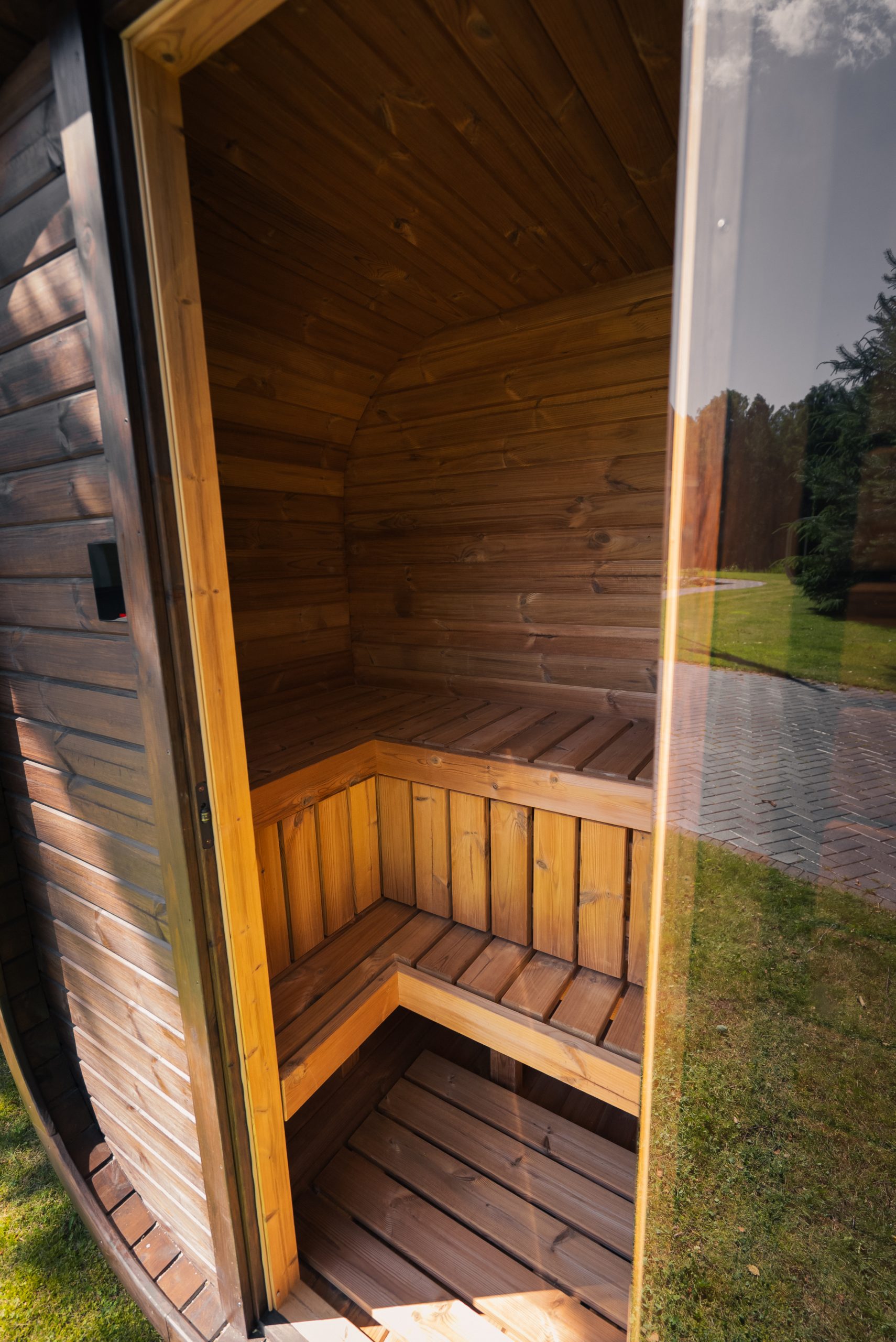 JOLA MINI 2 SZEMÉLYES THERMOWOOD SZAUNA ELEKTROMOS KÁLYHÁVAL + WIFI VEZÉRLÉSSEL - Image 81