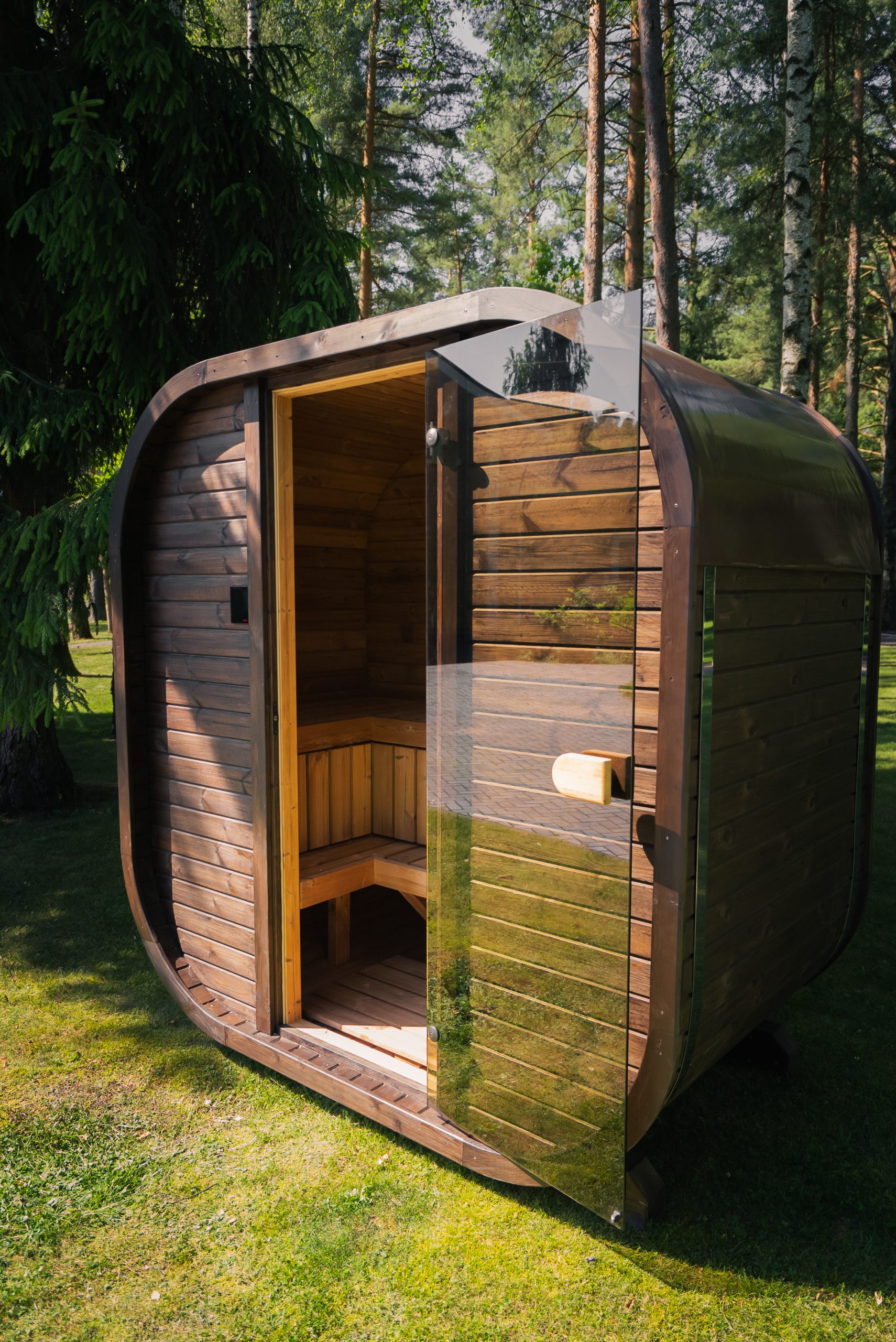 JOLA MINI 2 SZEMÉLYES THERMOWOOD SZAUNA ELEKTROMOS KÁLYHÁVAL + WIFI VEZÉRLÉSSEL - Image 3