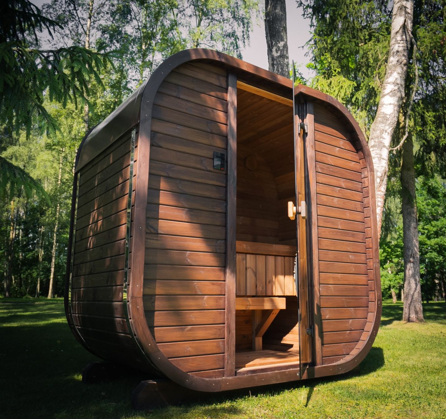 JOLA MINI 2 SZEMÉLYES THERMOWOOD SZAUNA ELEKTROMOS KÁLYHÁVAL + WIFI VEZÉRLÉSSEL