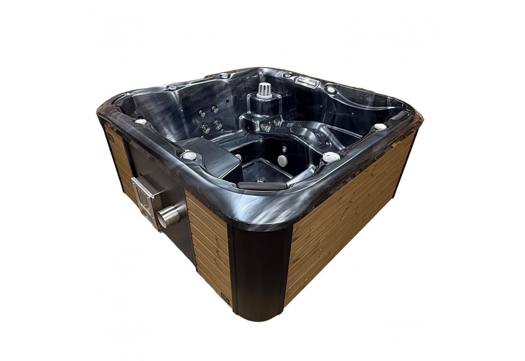 OPAL 6 SZEMÉLYES PRÉMIUM NÉGYSZÖG ALAKÚ AKRIL DÉZSAFÜRDŐ INTEGRÁLT FATÜZELÉSŰ KÁLYHÁVAL - Image 3