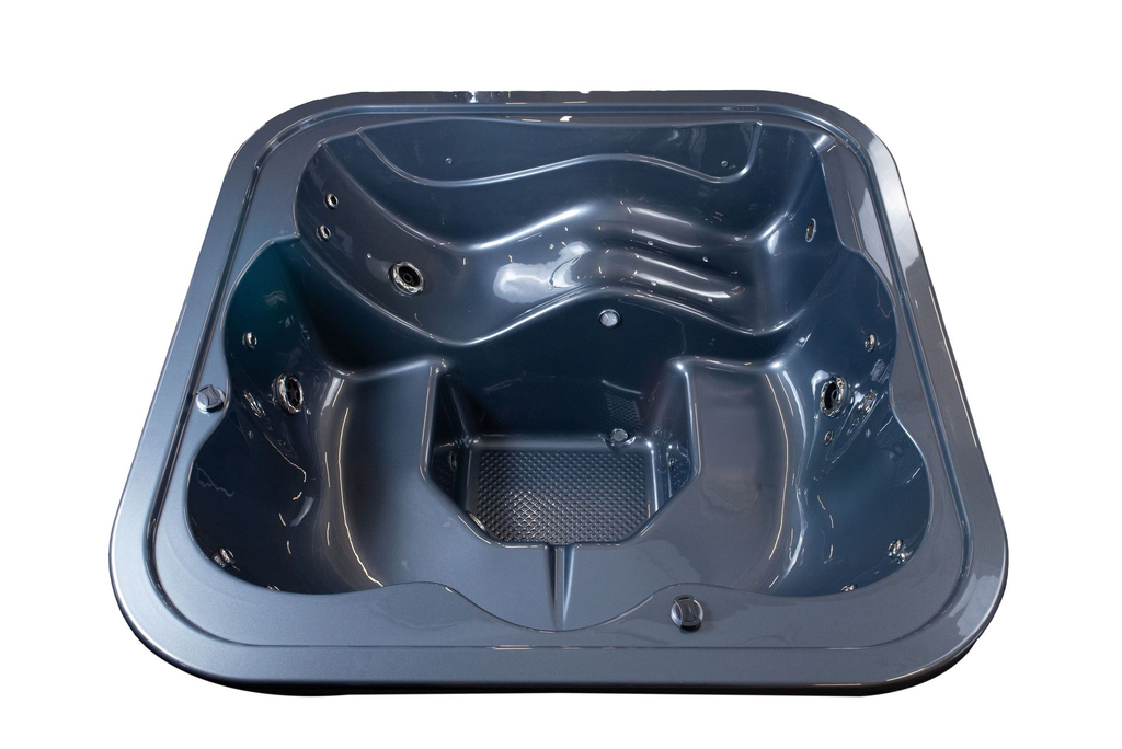 Santorini Északi fenyő négyszögletes akril fekvőhelyes pezsgőfürdő - Image 3