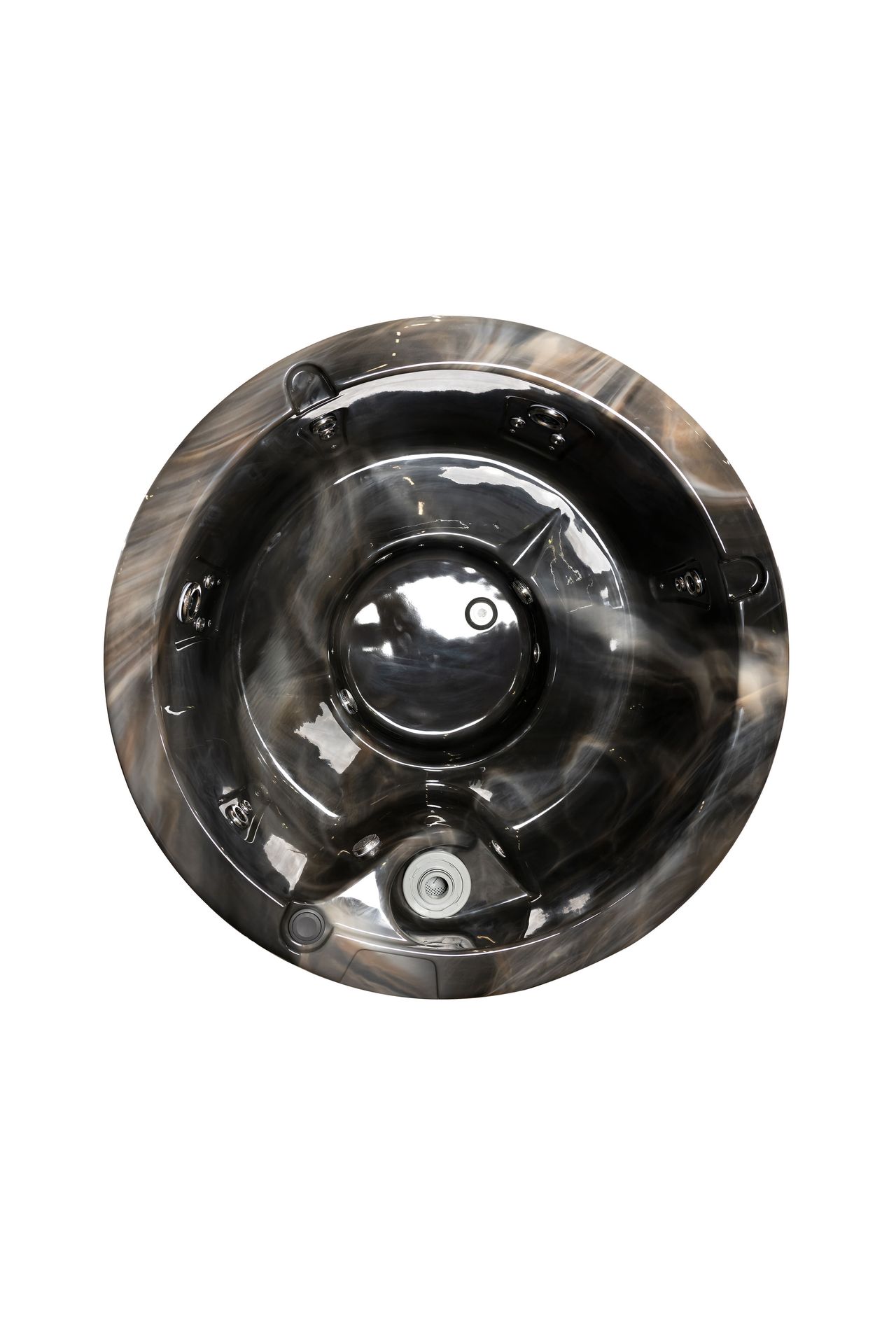 Santorini Északi fenyő négyszögletes akril fekvőhelyes pezsgőfürdő - Image 5