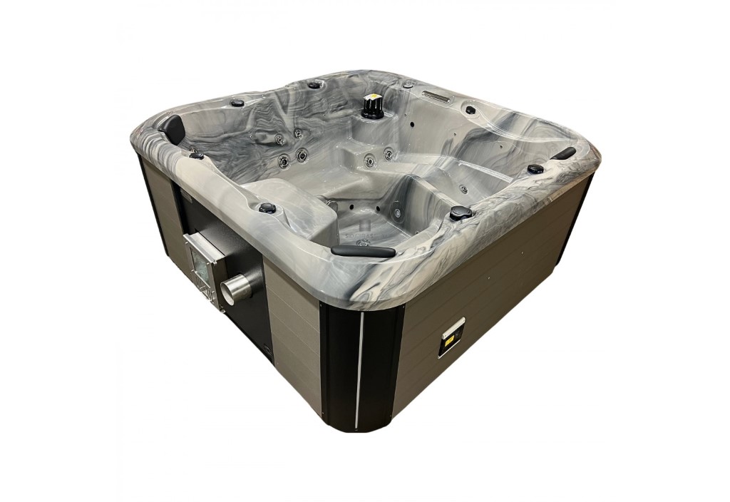 OPAL 6 SZEMÉLYES PRÉMIUM NÉGYSZÖG ALAKÚ AKRIL DÉZSAFÜRDŐ INTEGRÁLT FATÜZELÉSŰ KÁLYHÁVAL - Image 5