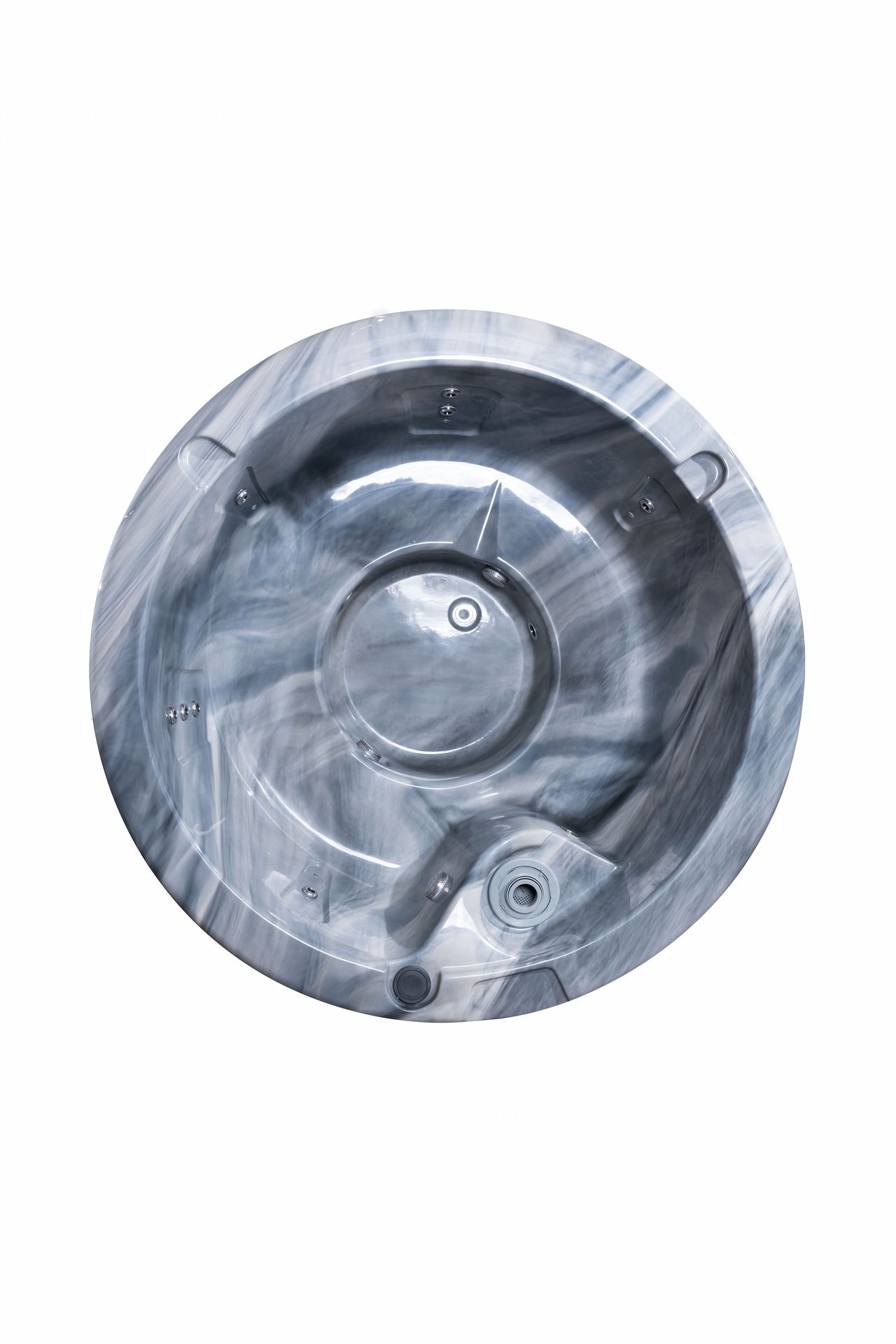 Santorini Északi fenyő négyszögletes akril fekvőhelyes pezsgőfürdő - Image 7