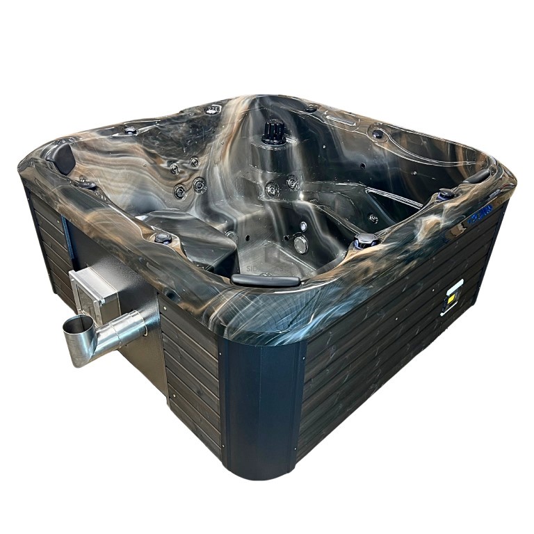 OPAL 6 SZEMÉLYES PRÉMIUM NÉGYSZÖG ALAKÚ AKRIL DÉZSAFÜRDŐ INTEGRÁLT FATÜZELÉSŰ KÁLYHÁVAL - Image 8